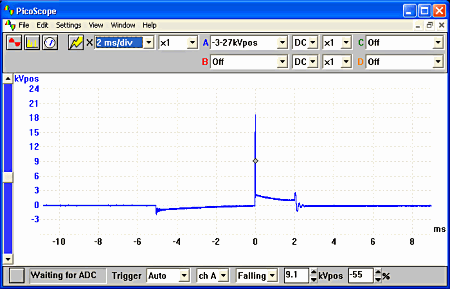 coil-on-plug signal waveform