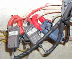 Three input channels can be used to monitor each phase on the main supply