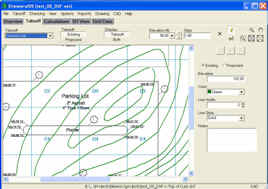 on screen contours for cut & fill takeoff